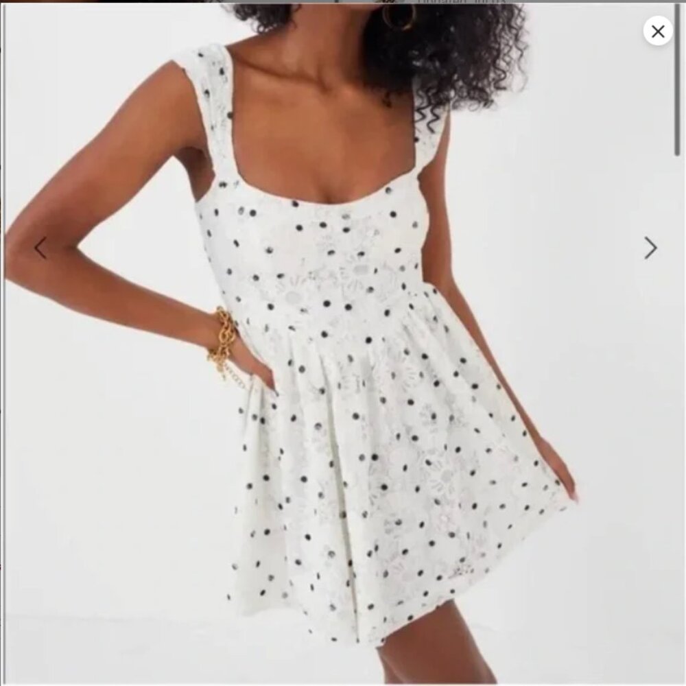 For Love and Lemons Donna Polka Dot Dress- NWT Size  XS